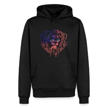 Malaisie - Sweat à capuche Premium bio Homme - noir - Devant - Nico (187cm)