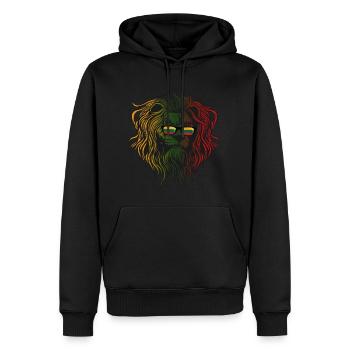 Litauen - Männer Premium Bio Hoodie - Schwarz - Vorne - Nico (187cm)