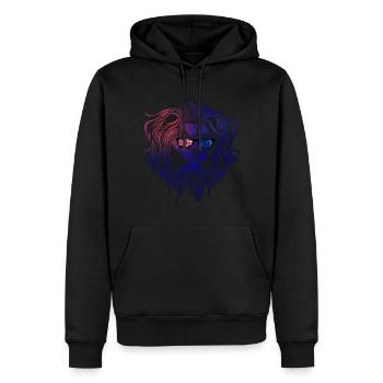 Australie - Sweat à capuche Premium bio Homme - noir - Devant - Nico (187cm)