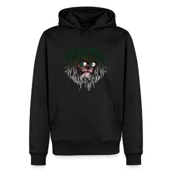 Algerien - Männer Premium Bio Hoodie - Schwarz - Vorne - Nico (187cm)