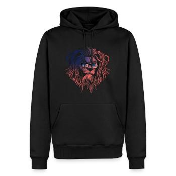 Amérique du Nord - Sweat à capuche Premium bio Homme - noir - Devant - Nico (187cm)
