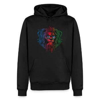 Azerbaïdjan - Sweat à capuche Premium bio Homme - noir - Devant - Nico (187cm)