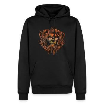 Bali - Sweat à capuche Premium bio Homme - noir - Devant - Nico (187cm)