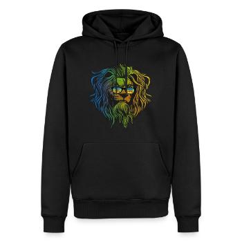 Amazigh - Männer Premium Bio Hoodie - Schwarz - Vorne - Nico (187cm)