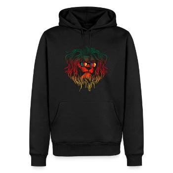Kamerun - Männer Premium Bio Hoodie - Schwarz - Vorne - Nico (187cm)