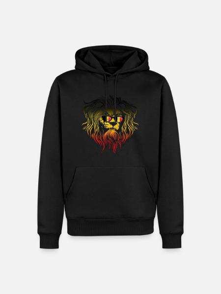 Belgium - Men’s Premium Organic Hoodie - black