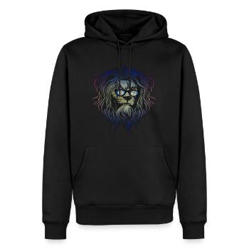 Belize - Männer Premium Bio Hoodie - Schwarz - Vorne - Nico (187cm)