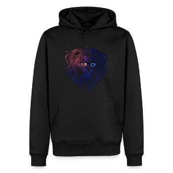 Cook (Îles) - Sweat à capuche Premium bio Homme - noir - Devant - Nico (187cm)