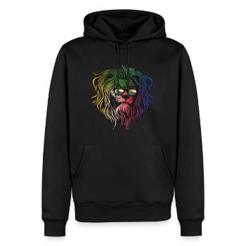 Komoren - Männer Premium Bio Hoodie - Schwarz - Vorne - Nico (187cm)