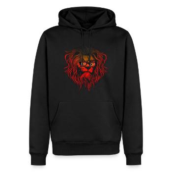 Timor oriental - Sweat à capuche Premium bio Homme - noir - Devant - Nico (187cm)