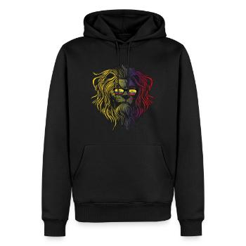 Ecuador - Männer Premium Bio Hoodie - Schwarz - Vorne - Nico (187cm)