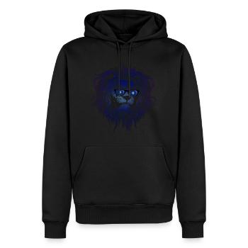 Guam - Männer Premium Bio Hoodie - Schwarz - Vorne - Nico (187cm)