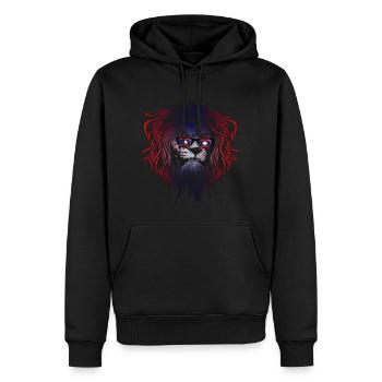 Laos - Männer Premium Bio Hoodie - Schwarz - Vorne - Nico (187cm)