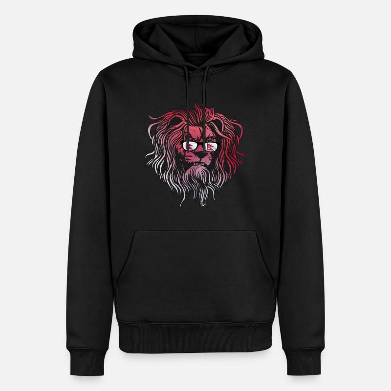 Nepal - Männer Premium Bio Hoodie - Schwarz