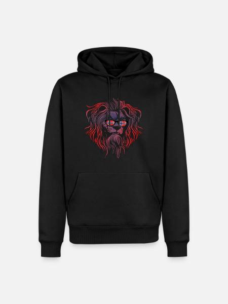 Norway - Men’s Premium Organic Hoodie - black