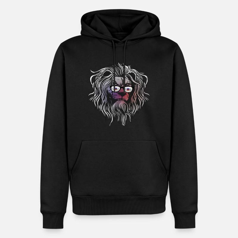 Mayotte - Männer Premium Bio Hoodie - Schwarz