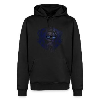 Nauru - Männer Premium Bio Hoodie - Schwarz - Vorne - Nico (187cm)