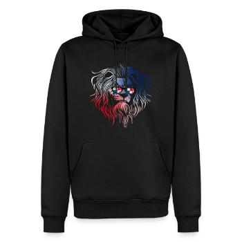 Panama - Männer Premium Bio Hoodie - Schwarz - Vorne - Nico (187cm)