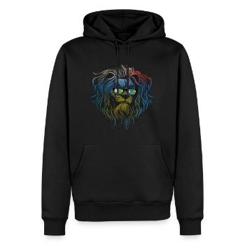 St. Pierre und Miquelon - Männer Premium Bio Hoodie - Schwarz - Vorne - Nico (187cm)