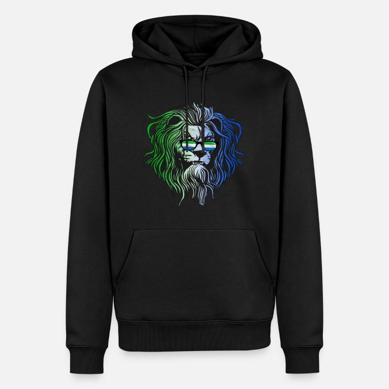 Sierra Leone - Männer Premium Bio Hoodie - Schwarz