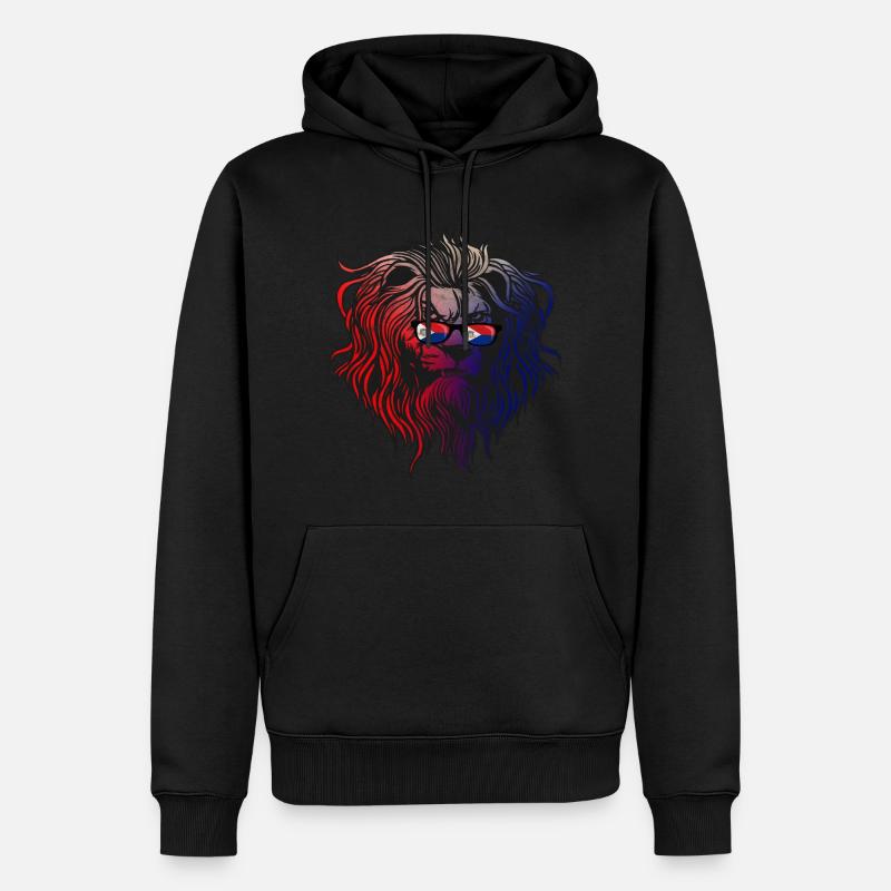 Sint Maarten - Männer Premium Bio Hoodie - Schwarz