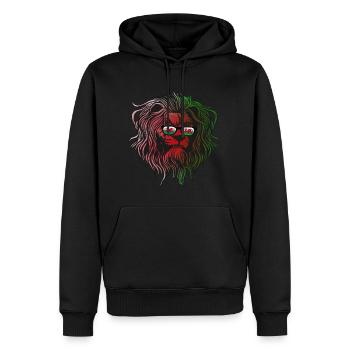 Pays de Galles - Sweat à capuche Premium bio Homme - noir - Devant - Nico (187cm)