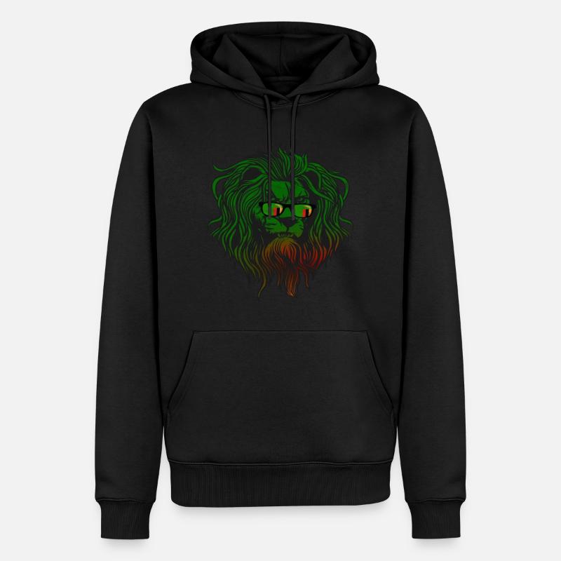 Sambia - Männer Premium Bio Hoodie - Schwarz