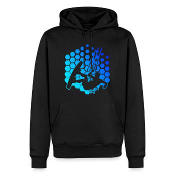 Kiten Kitesurfen Kitesurfing Kite Kitesurf - Men’s Premium Organic Hoodie - black - Front - Nico (187cm)