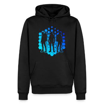 Klettern Escalade Bloc Bloc Bloc - Sweat à capuche Premium bio Homme - noir - Devant - Nico (187cm)