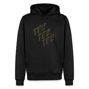 Try yellow to orange. - Men’s Premium Organic Hoodie - black - Front - Nico (187cm)
