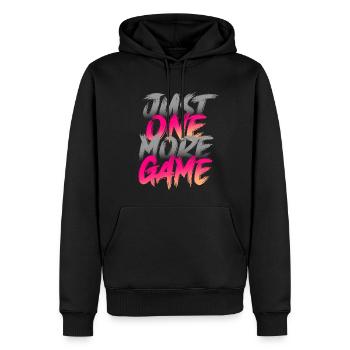 Just One More Game - Männer Premium Bio Hoodie - Schwarz - Vorne - Nico (187cm)