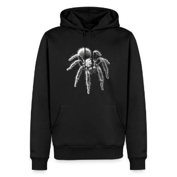Tarantula Portrait Spider Spiders Animals - Men’s Premium Organic Hoodie - black - Front - Nico (187cm)