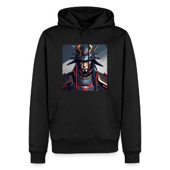 Stolzer Samurai Japan Asia Kendo Karate Ninja Judo - Männer Premium Bio Hoodie - Schwarz - Vorne - Nico (187cm)
