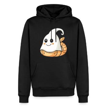 Schnecke Halloween Comic Geist - Männer Premium Bio Hoodie - Schwarz - Vorne - Nico (187cm)