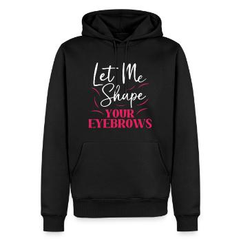 Make-up Microblading Kosmetik Kosmetikerin - Männer Premium Bio Hoodie - Schwarz - Vorne - Nico (187cm)