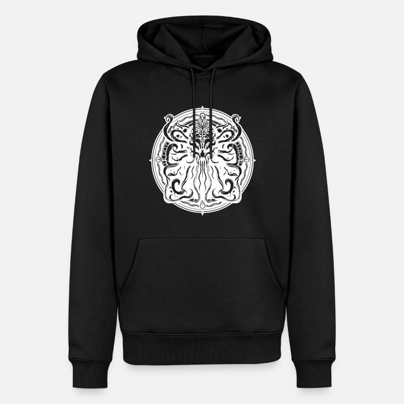 Cthulhu emblème Ancienne entité - Sweat à capuche Premium bio Homme - noir