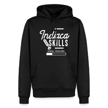 Indiaca Skills pour les joueurs Indiaca - Sweat à capuche Premium bio Homme - noir - Devant - Nico (187cm)