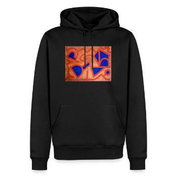 Sabino Lemon ART Tees - Männer Premium Bio Hoodie - Schwarz - Vorne - Nico (187cm)