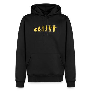 Beekeeper Bees Evolution Beekeeping & Honey - Men’s Premium Organic Hoodie - black - Front - Nico (187cm)