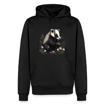 Bébé Stinktier Skunk - Sweat à capuche Premium bio Homme - noir - Devant - Nico (187cm)