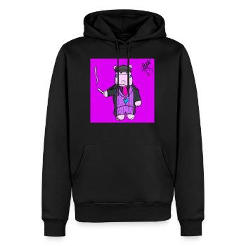 kleiner Potam - Männer Premium Bio Hoodie - Schwarz - Vorne - Nico (187cm)