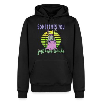 Depressionen Depression Frosch - Männer Premium Bio Hoodie - Schwarz - Vorne - Nico (187cm)
