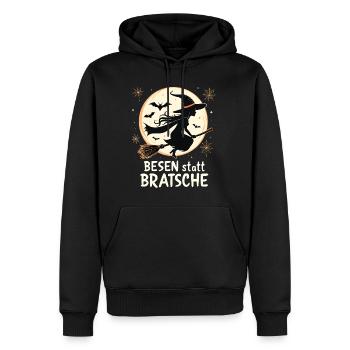 alto alto musicien Halloween amusant dicton - Sweat à capuche Premium bio Homme - noir - Devant - Nico (187cm)