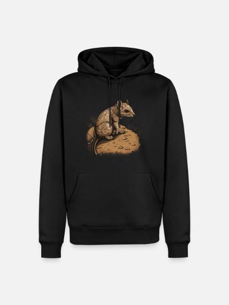 Mouse Gerbil Animal - Men’s Premium Organic Hoodie - black