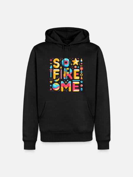 So Fire Me 5 - Männer Premium Bio Hoodie - Schwarz