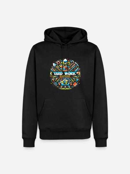 Yard Work Expert 18 - Men’s Premium Organic Hoodie - black