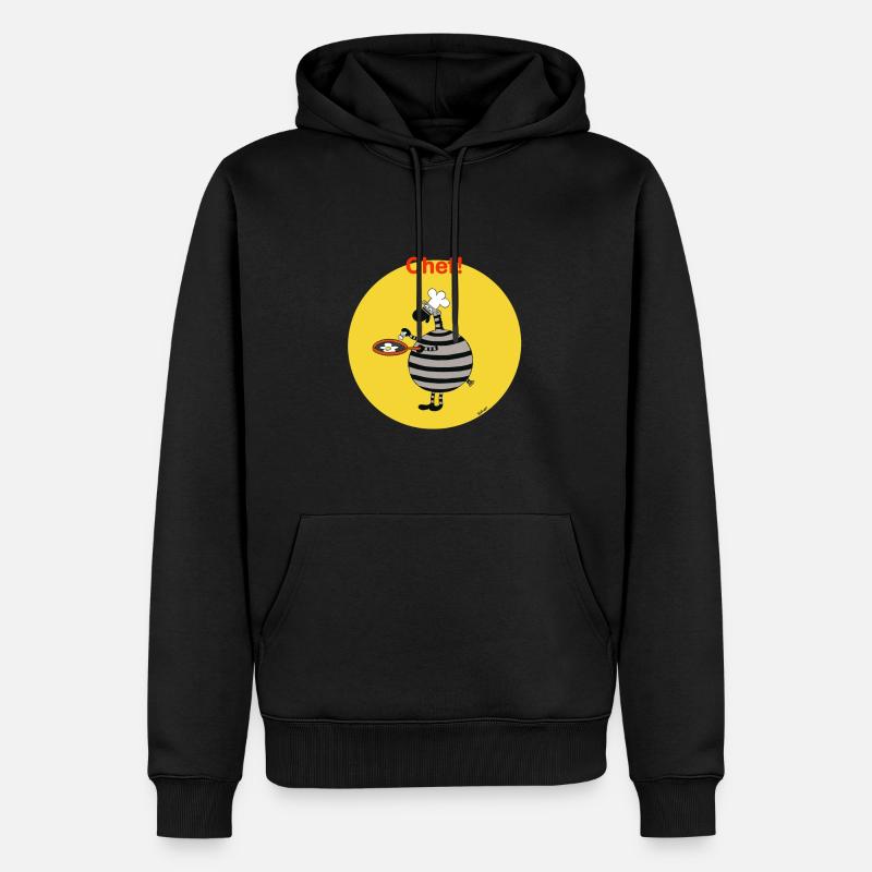 Chefkoch Sigi - Männer Premium Bio Hoodie - Schwarz