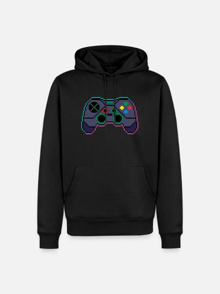G35.01 Cyberpunk Gamepad - Men’s Premium Organic Hoodie - black