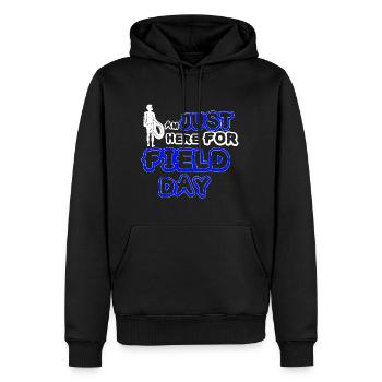 I'm Just Here For Field Day 19 - Men’s Premium Organic Hoodie - black - Front - Nico (187cm)