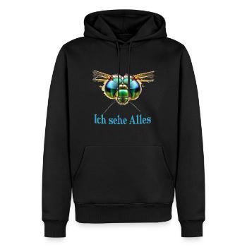 I see everything - Men’s Premium Organic Hoodie - black - Front - Nico (187cm)